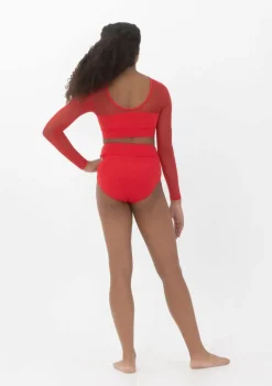 Discount Studio 7 Tyler Long Sleeve Crop | Red