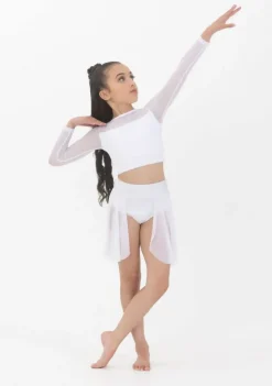 Clearance Studio 7 Tyler Long Sleeve Crop | White