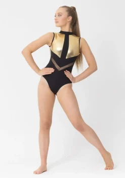 Fashion Studio 7 Venus Leotard | Black/Gold